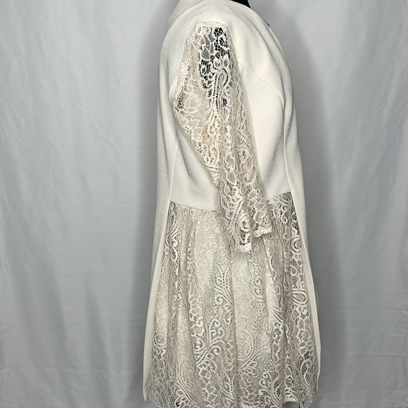 Maya Brooke Pearl Lace Cream Dress Set | Size 16 - Picture 4 of 16